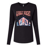 O Holy Night Womens Cotton Relaxed Long Sleeve T-Shirt