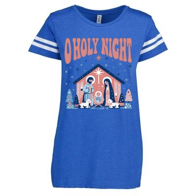 O Holy Night Enza Ladies Jersey Football T-Shirt