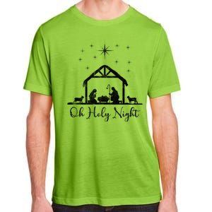 Oh Holy Night Jesus Stable In Bethlehem Adult ChromaSoft Performance T-Shirt