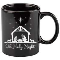 Oh Holy Night Jesus Stable In Bethlehem 11oz C Handle Ceramic Mug