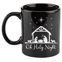 Oh Holy Night Jesus Stable In Bethlehem 11oz C Handle Ceramic Mug