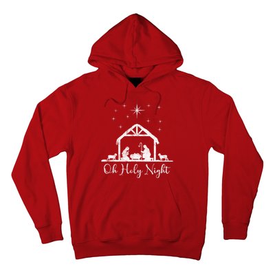 Oh Holy Night Jesus Stable In Bethlehem Hoodie