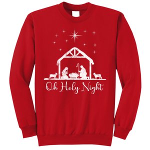 Oh Holy Night Jesus Stable In Bethlehem Sweatshirt