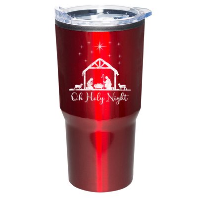 Oh Holy Night Jesus Stable In Bethlehem Tumbler