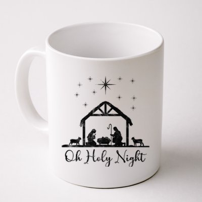 Oh Holy Night Jesus Stable In Bethlehem Coffee Mug