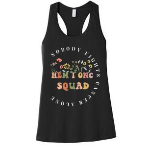 Oncology Hematology Nurse Squad Tee Pediatric HemOnc Doctor Women's Racerback Tank