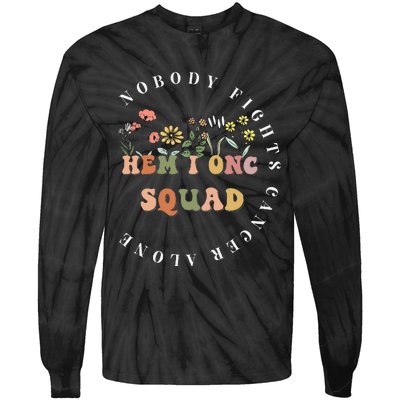 Oncology Hematology Nurse Squad Tee Pediatric HemOnc Doctor Tie-Dye Long Sleeve Shirt