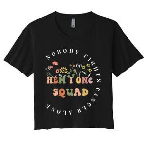 Oncology Hematology Nurse Squad Tee Pediatric HemOnc Doctor Women's Crop Top Tee