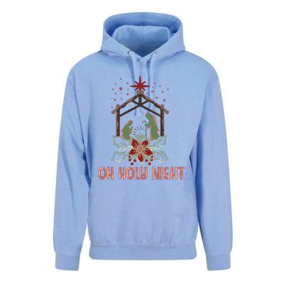 Oh Holy Night Christian Retro Christmas Religious Graphic Plus Size Unisex Surf Hoodie