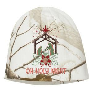 Oh Holy Night Christian Retro Christmas Religious Graphic Plus Size Kati - Camo Knit Beanie