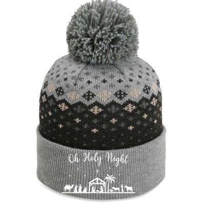 Oh Holy Night  Jesus Is The Reason For The Season Christmas  The Baniff Cuffed Pom Beanie