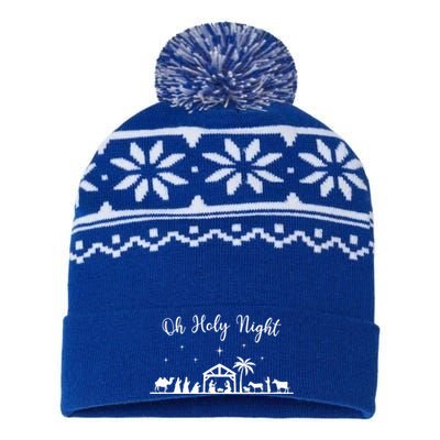 Oh Holy Night  Jesus Is The Reason For The Season Christmas  USA-Made Snowflake Beanie