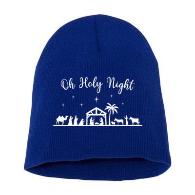 Oh Holy Night  Jesus Is The Reason For The Season Christmas  Short Acrylic Beanie