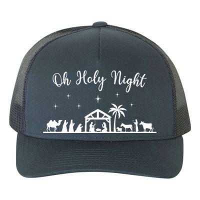 Oh Holy Night  Jesus Is The Reason For The Season Christmas  Yupoong Adult 5-Panel Trucker Hat