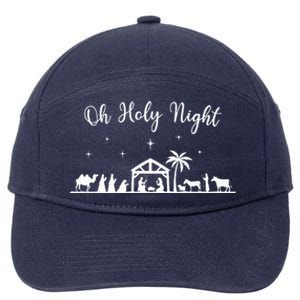 Oh Holy Night  Jesus Is The Reason For The Season Christmas  7-Panel Snapback Hat