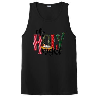 Oh Holly Night Jesus Christmas Xmas Pajamas Swea PosiCharge Competitor Tank