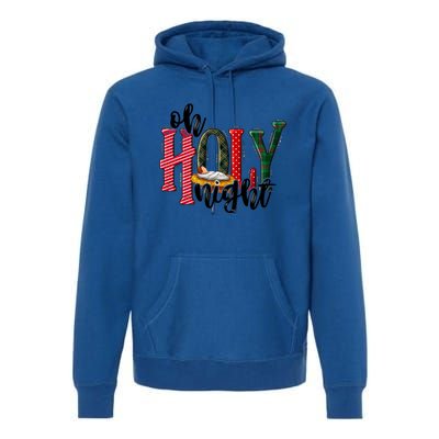 Oh Holly Night Jesus Christmas Xmas Pajamas Swea Premium Hoodie