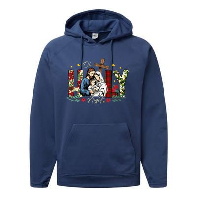 Oh Holly Night Christian True Story Jesus Christmas Performance Fleece Hoodie