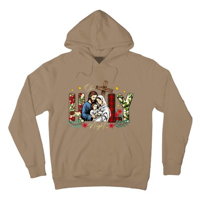 Oh Holly Night Christian True Story Jesus Christmas Hoodie