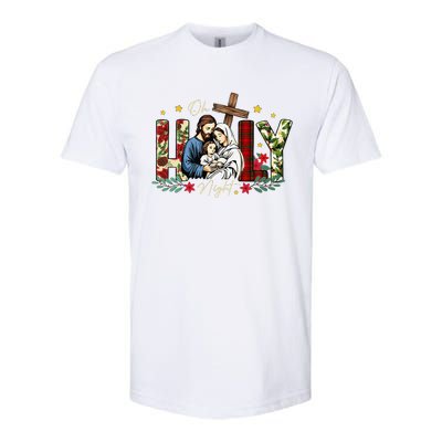 Oh Holly Night Christian True Story Jesus Christmas Softstyle® CVC T-Shirt