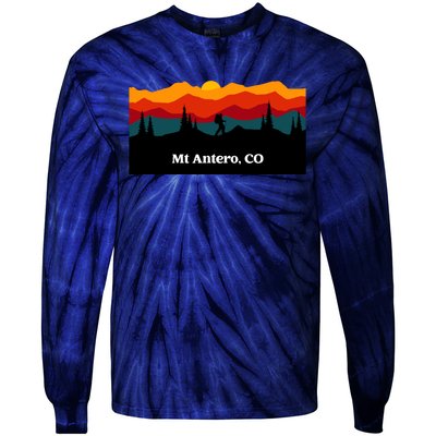 Outdoor Hiking Nature Mt Antero, CO National Park Trekking Tie-Dye Long Sleeve Shirt