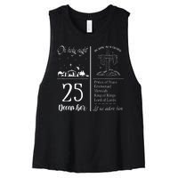 Oh Holy Night Let Us Adore Him Christmas Christian Nativity Women's Racerback Cropped Tank