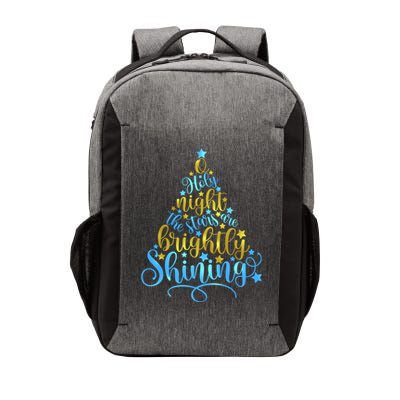 Oh Holy Night The Stars Are Brightly Shining Tree Vector Backpack