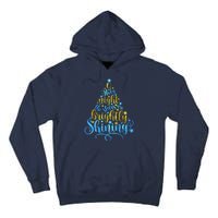 Oh Holy Night The Stars Are Brightly Shining Tree Tall Hoodie