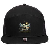 O Holy Night Our King Is Here Jesus Is The Reason Christian 7 Panel Mesh Trucker Snapback Hat