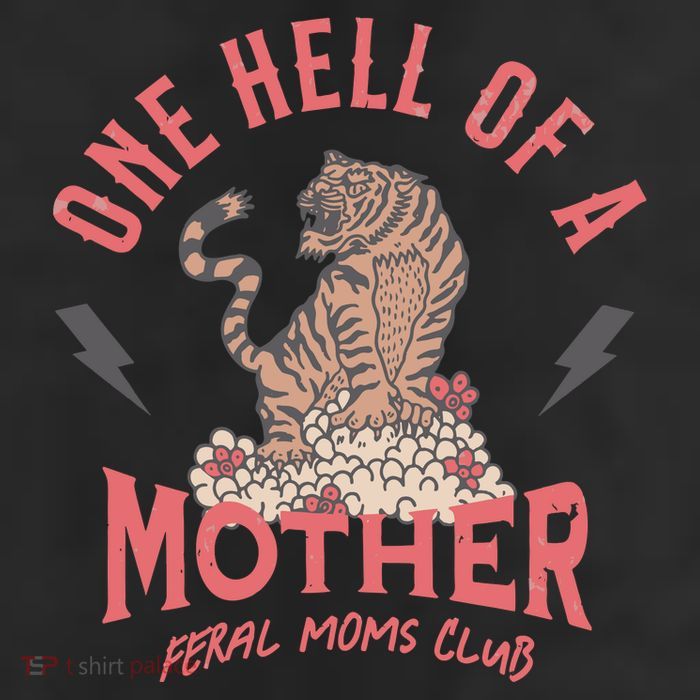 One Hell Of A Mother Feral Moms Club 7 Panel Mesh Trucker Snapback Hat