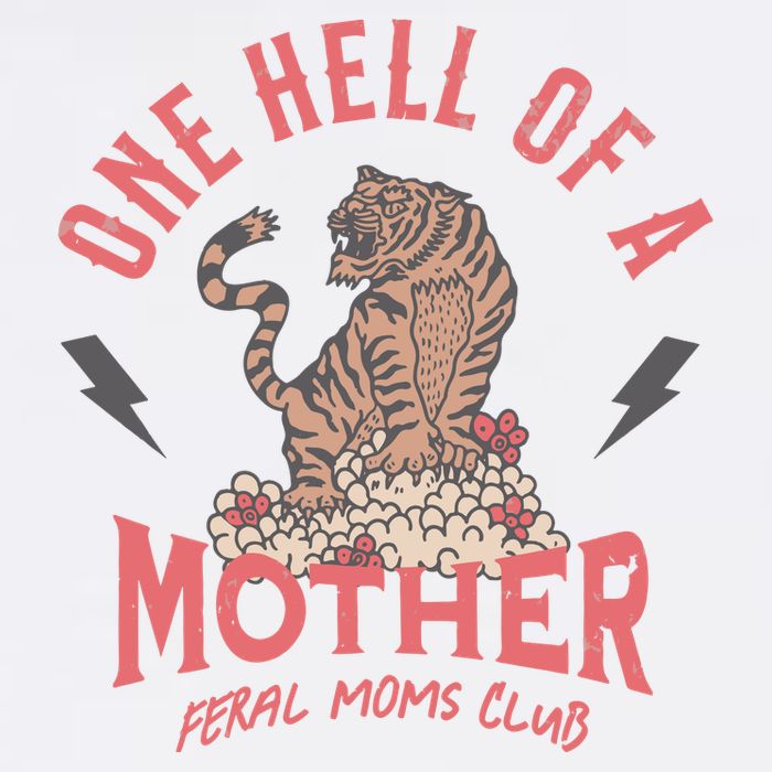 One Hell Of A Mother Feral Moms Club Cooling Performance Crew T-Shirt