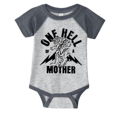 One Hell Of A Mother Vintage Badass Moms Infant Baby Jersey Bodysuit