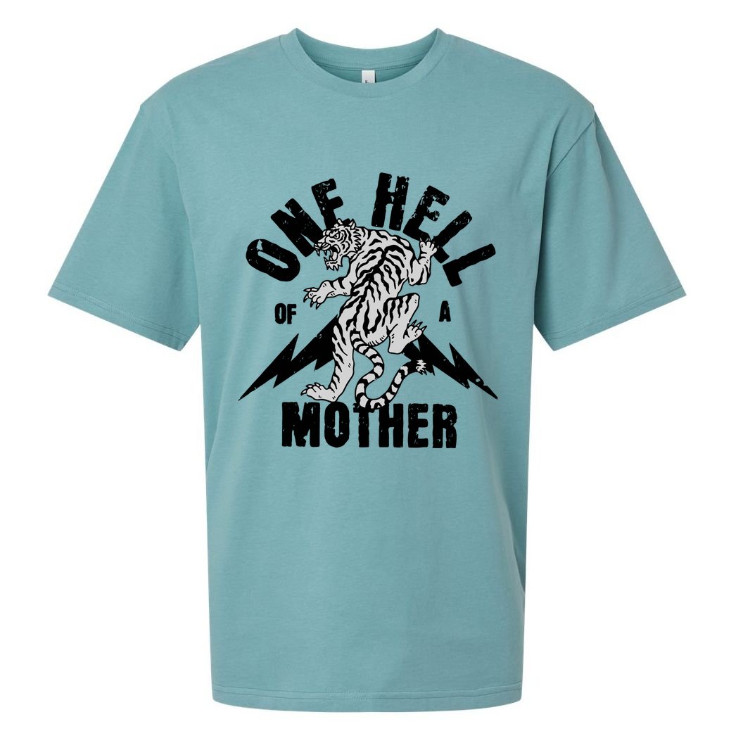One Hell Of A Mother Vintage Badass Moms Sueded Cloud Jersey T-Shirt