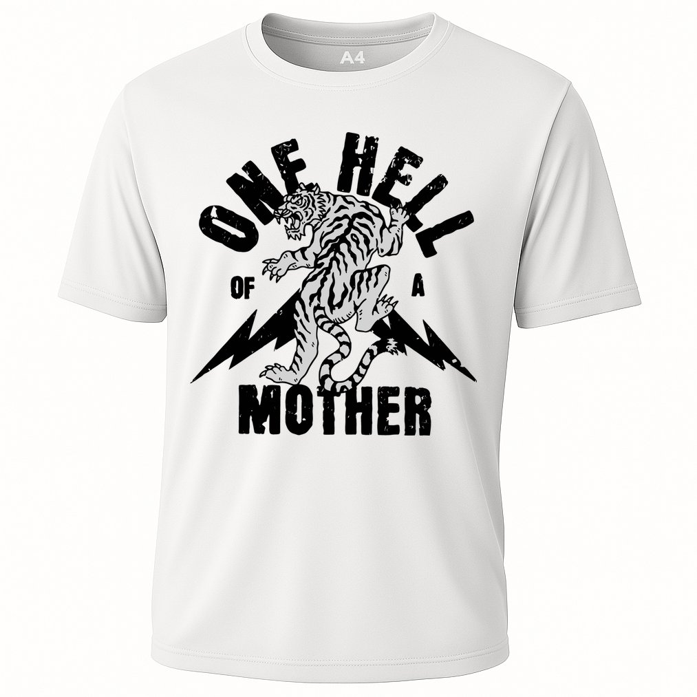 One Hell Of A Mother Vintage Badass Moms Cooling Performance Crew T-Shirt