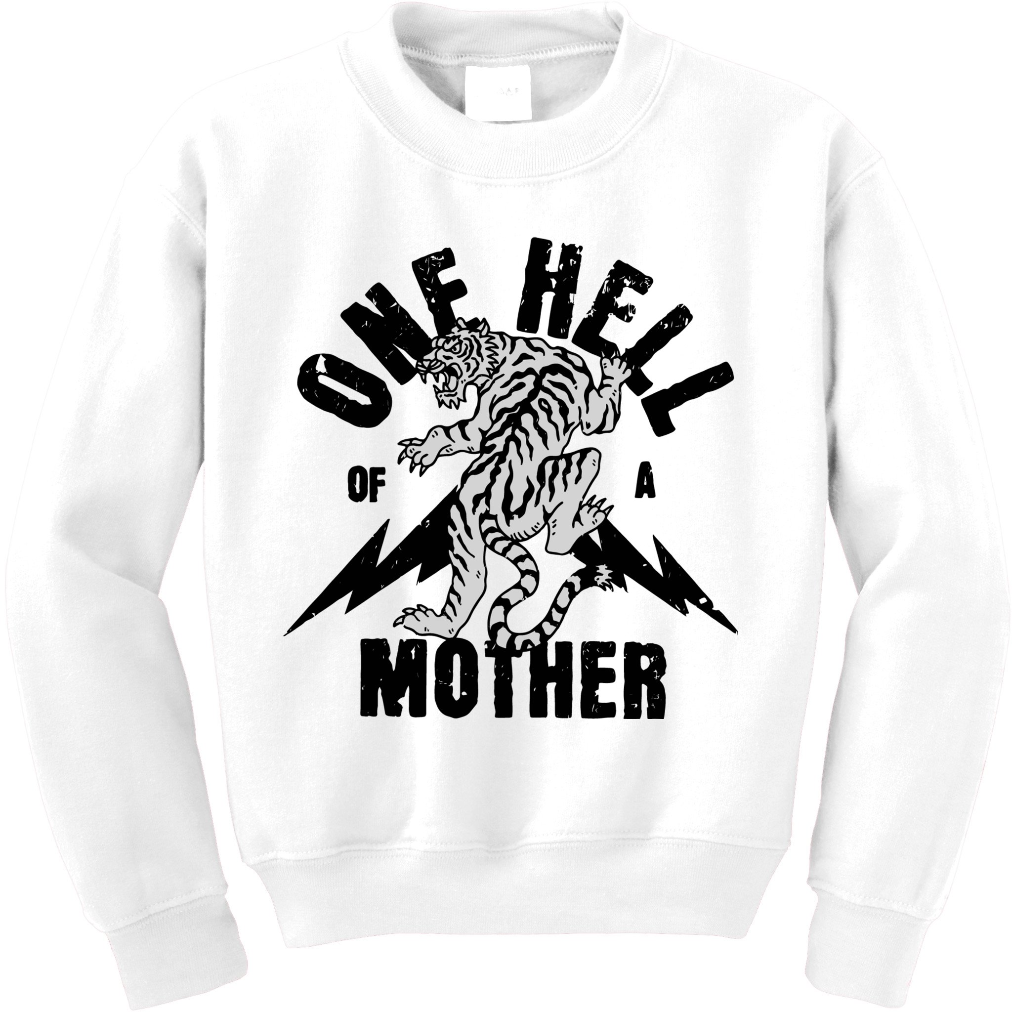 One Hell Of A Mother Vintage Badass Moms Kids Sweatshirt