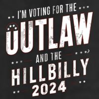 Outlaw Hillbilly 7 Panel Mesh Trucker Snapback Hat
