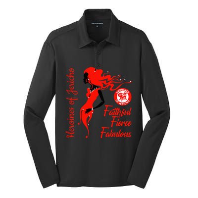 Oes Heroines Of Jericho Faithful Fabulous Thanksgiving Silk Touch Performance Long Sleeve Polo