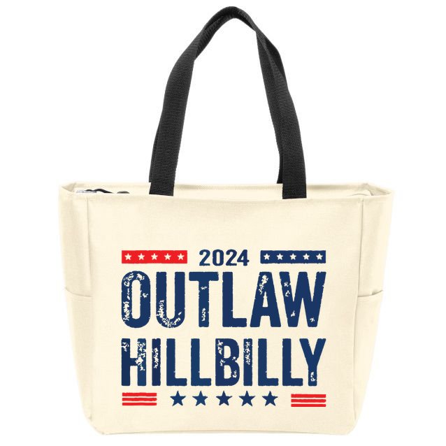 Outlaw Hillbilly Zip Tote Bag
