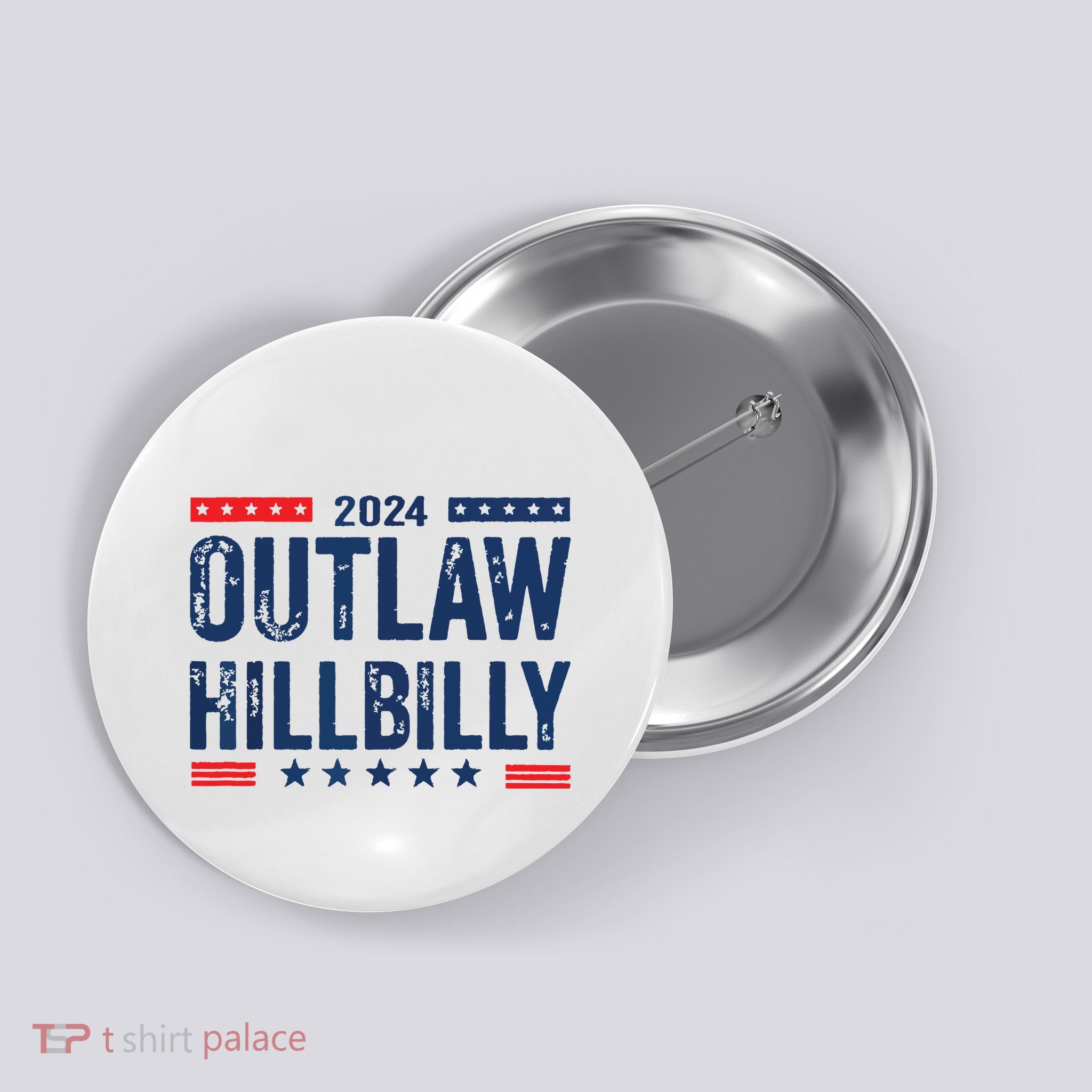 Outlaw Hillbilly Button
