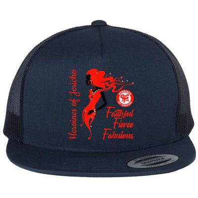 OES Heroines Of Jericho Faithful Fabulous Thanksgiving Flat Bill Trucker Hat