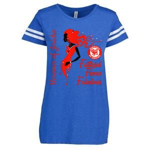 OES Heroines Of Jericho Faithful Fabulous Thanksgiving Enza Ladies Jersey Football T-Shirt