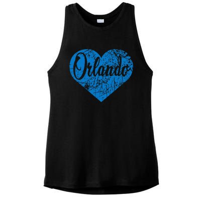 Orlando Heart Ladies PosiCharge Tri-Blend Wicking Tank