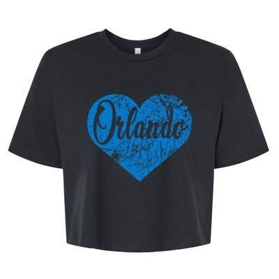 Orlando Heart Bella+Canvas Jersey Crop Tee