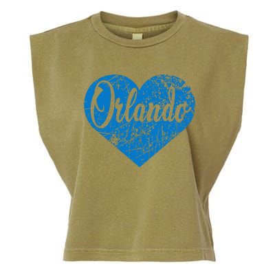 Orlando Heart Garment-Dyed Women's Muscle Tee