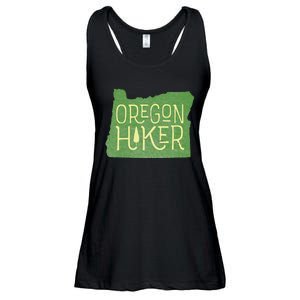 Oregon Hiker Outdoors Classic Retro Hiking Adventure Badge Ladies Essential Flowy Tank