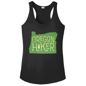 Oregon Hiker Outdoors Classic Retro Hiking Adventure Badge Ladies PosiCharge Competitor Racerback Tank