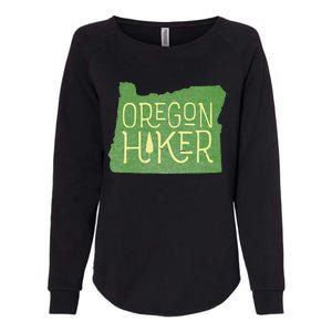 Oregon Hiker Outdoors Classic Retro Hiking Adventure Badge Womens California Wash Sweatshirt