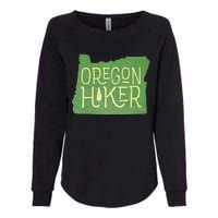 Oregon Hiker Outdoors Classic Retro Hiking Adventure Badge Womens California Wash Sweatshirt