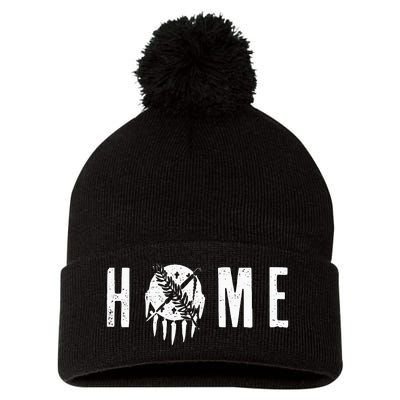 Oklahoma Home Pom Pom 12in Knit Beanie