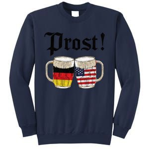 Oktoberfest Holiday Prost Beer German American Flag Sweatshirt